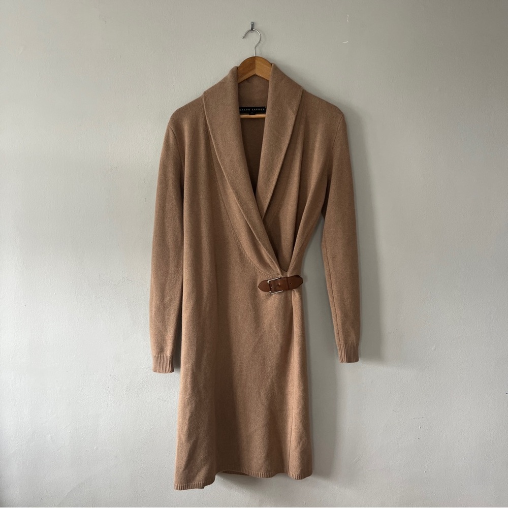 Ralph Lauren Tan Knit Dress